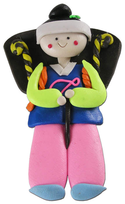 10pcs Korean Doll Fridge Magnet